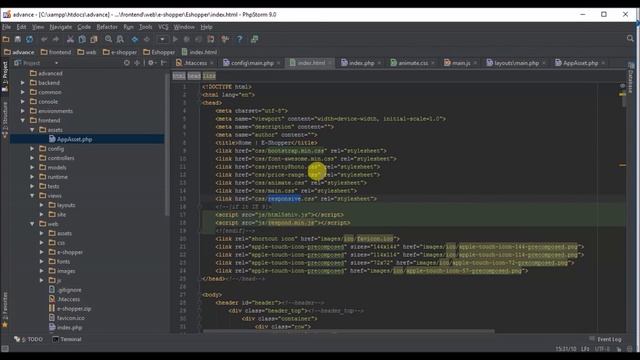 5 - Yii2: Changing yii2 website template смотреть онлайн