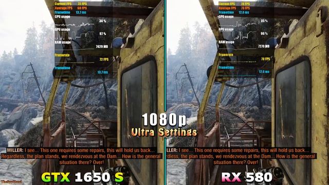 GTX 1650 SUPER 4GB vs RX 580 4GB | PC Gameplay Benchmark Test смотреть онлайн