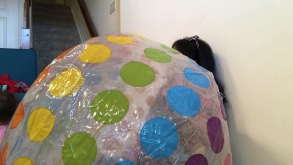 Blowing up beach ball by mouth// let’s blow beach ball