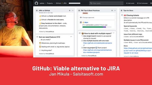 Github: A Viable Alternative to JIRA and How to Save $1200 a Month - Salsita Software смотреть онлайн