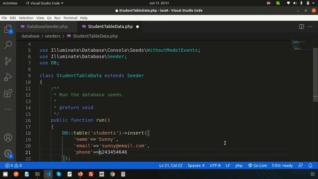 Seeder in Laravel | Laravel Seeding | Laravel 9 tutorial | Learning Points смотреть онлайн
