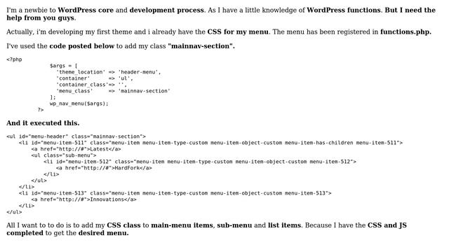 Wordpress: WordPress Menu item ＞ Sub menu Class update смотреть онлайн