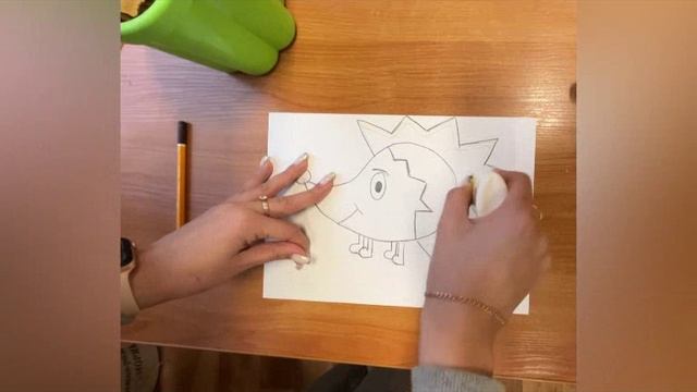 Октябрь. мастер-класс 6-8 лет. Осенний ёжик. смотреть онлайн
