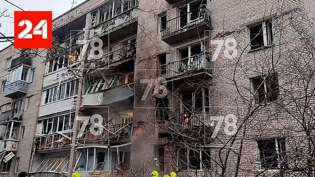 Беспилотник упал на жилой дом в Санкт-Петербурге