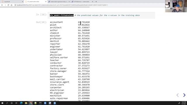 Stats 21 Lesson 6-3 Basic OLS with statsmodels смотреть онлайн
