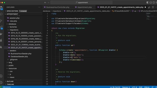 Laravel project | Appointment system part 1 . смотреть онлайн
