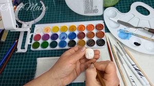 Роспись личиков для ватной игрушки. Урок 1. #ватнаяигрушка #кукласвоимируками