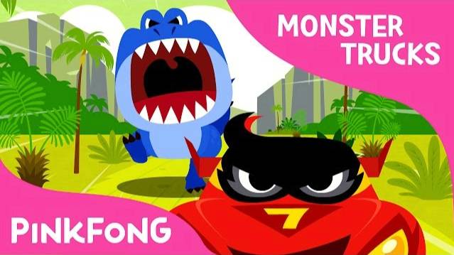 T-Rex VS Monster Truck | Monster Trucks | Pinkfong Songs For Children