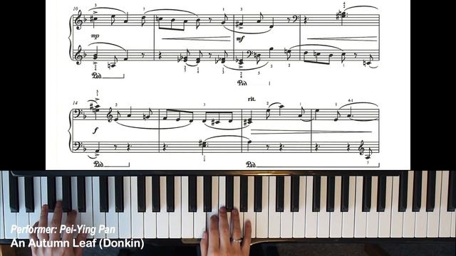 An Autumn Leaf by Christine Donkin - Trinity Grade 3 piano exam pieces смотреть онлайн