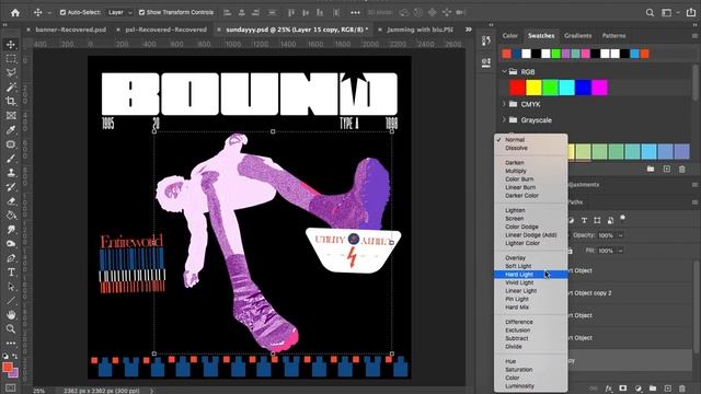 Daily Graphic 19#: Paper Texture Effect for graphic Underground Poster - PHOTOSHOP смотреть онлайн