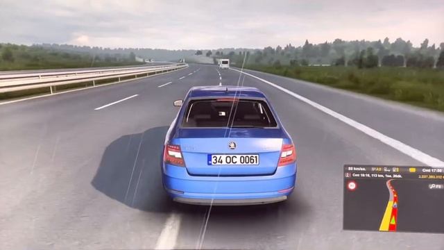 ETS 2 (Skoda Octavia İle İskenderun Macerası) #skoda #oktavia #superb #eurotrucksimulator2 #ets2 смотреть онлайн