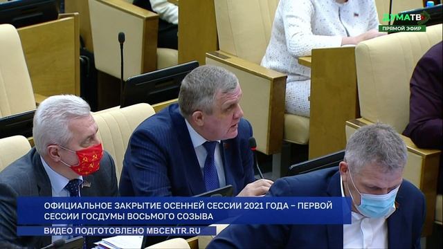Законопроект О добровольном техосмотре • Государственная дума РФ • третье чтение • 22 декабря 2021 смотреть онлайн