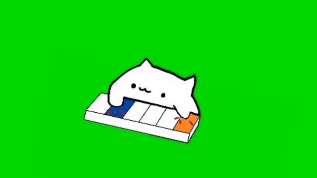 bongo cat green screen with piano смотреть онлайн