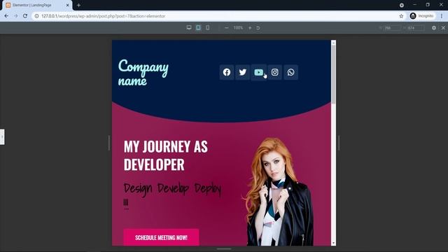 Elementor Landing page || WordPress Elementor Modern style landing page смотреть онлайн