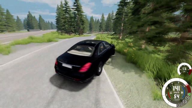 Дрифт на M-B W222 / BeamNg.Drive смотреть онлайн