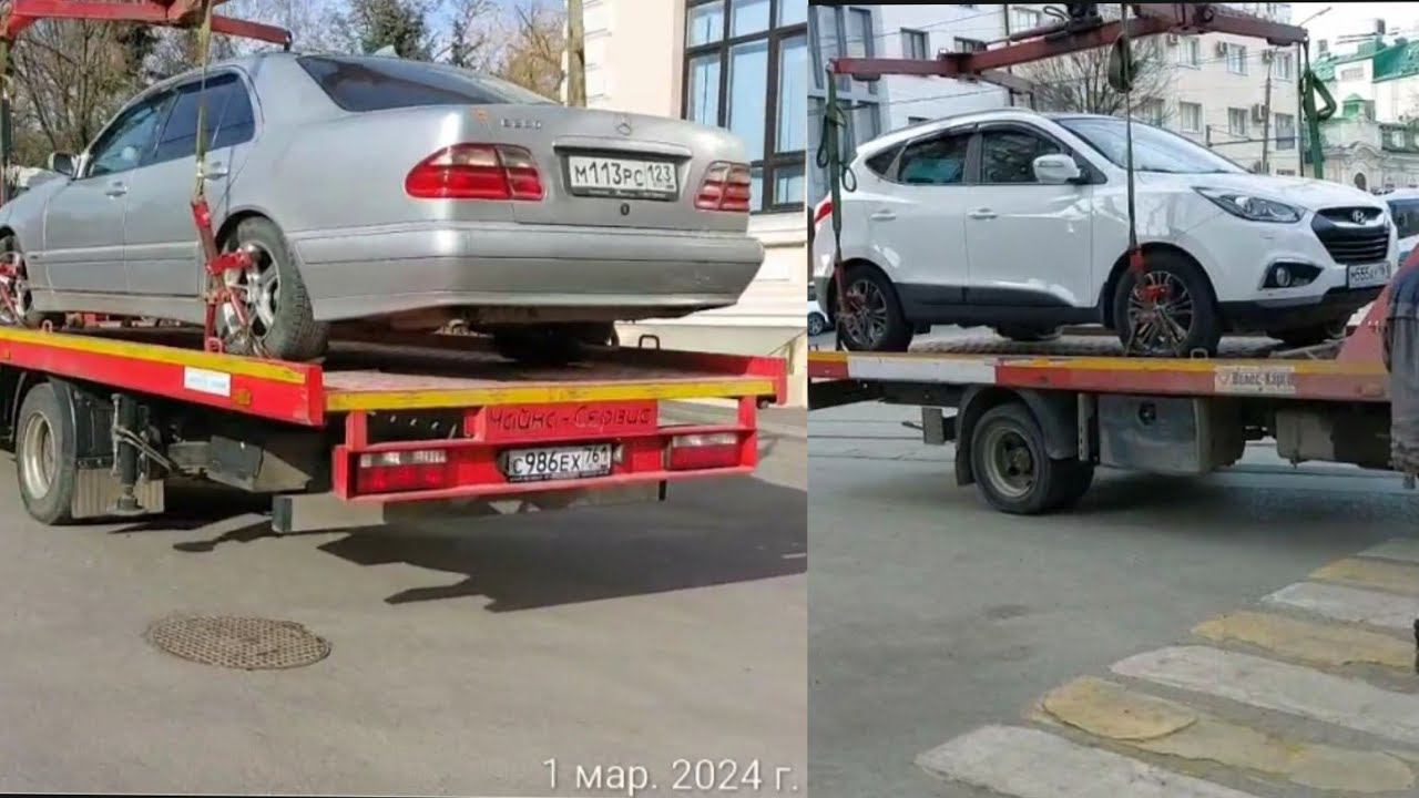 Наводим порядок с инспекторами ДПС на пл. Свободы. Эвакуация с тротуара-пешеходного перехода. смотреть онлайн