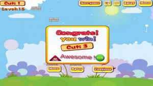 Angry Birds Piggies Out - KICK OUT THE TRIANGLE AND SQUARE PIGGIES BY CUTTING ROPE!