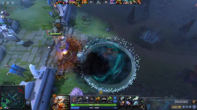 DOTA 2 Рейтинг 1460 Techies , Viper смотреть онлайн