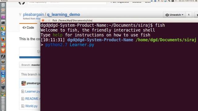 Q learning install with code from Siraj and co python2.7 Jan 7, 2017 смотреть онлайн