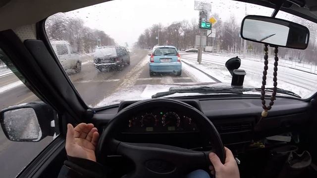 Особенности Зимней Езды на Ниве! Как попасть в Ниву Зимой? На Ниве по Первому Снегу на AT резине! смотреть онлайн