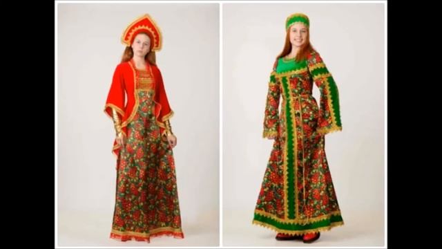 РУССКИЕ НАРОДНЫЕ КОСТЮМЫ смотреть онлайн