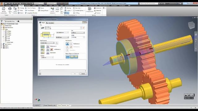 Creating Power Transmission components with Design Accelerator (Autodesk Inventor 2016) смотреть онлайн