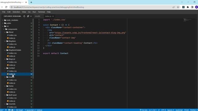 CODING PRACTICE 25 |DEBUGGING FETCH AND ROUTING | REACT JS |CCBP 4.O | CCBP смотреть онлайн