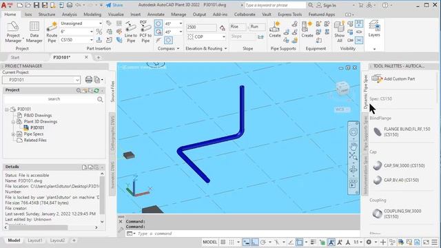 Piping 3D and Isometric piping with AutoCAD Plant 3D смотреть онлайн