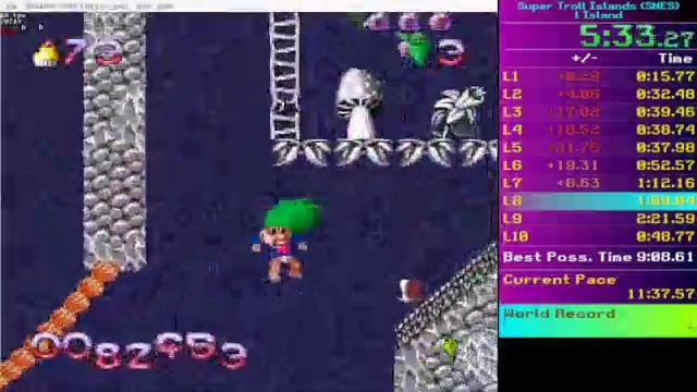 Super Troll Islands (SNES), 1 Island, 11:01.674 смотреть онлайн