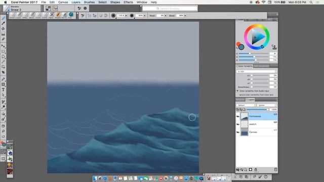 Photoshop Sucks Ass: How to Paint Waves Using Corel Painter 2017 смотреть онлайн