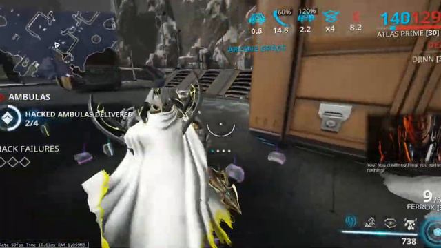 Warframe - Sortie/Incursion Assassination Ambulas - Solo Atlas Prime смотреть онлайн