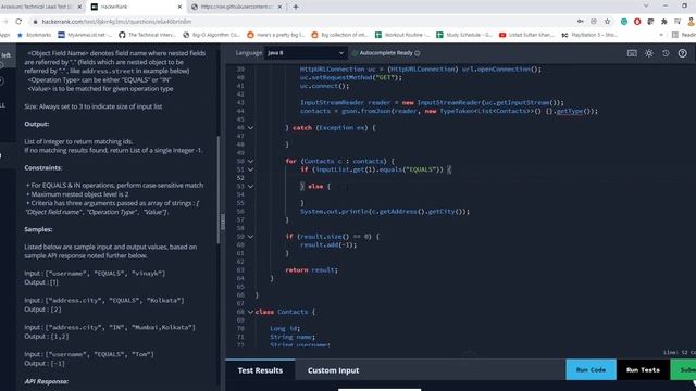 Arcesium | Technical Lead | Java | Live Online Round | HackerRank | REST | Webservices | JSON смотреть онлайн