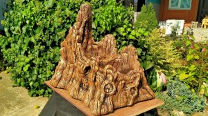 Двойной Пень вазон  из цемента своими руками