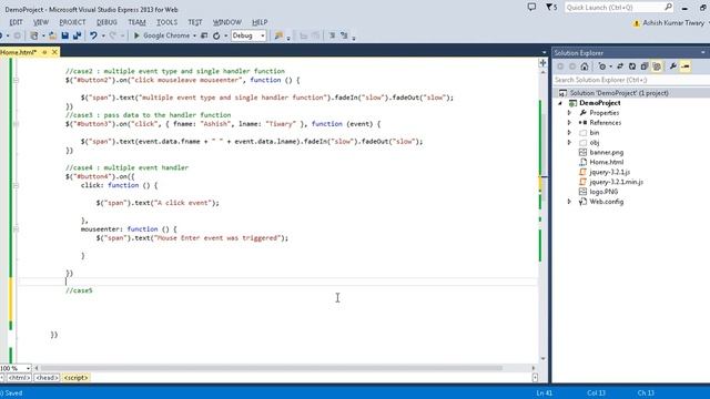 Part 9 - Event Handler Attachment - on, off and one methods смотреть онлайн