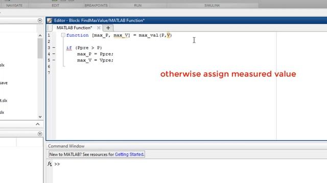 Find Max Value of power in PV array graph, Voltage at Maximum Power in Simulink MATLAB смотреть онлайн