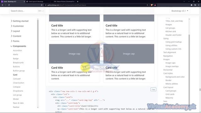 Creating Cards Layout in Bootstrap | Bootstrap Complete Course смотреть онлайн