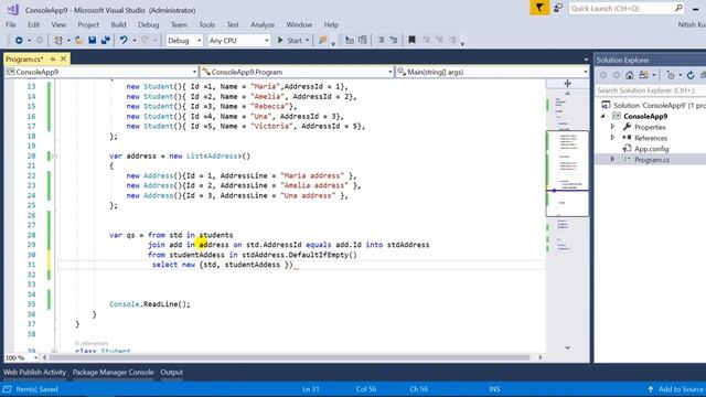 (#35) Left join in linq | LINQ tutorial for beginners смотреть онлайн