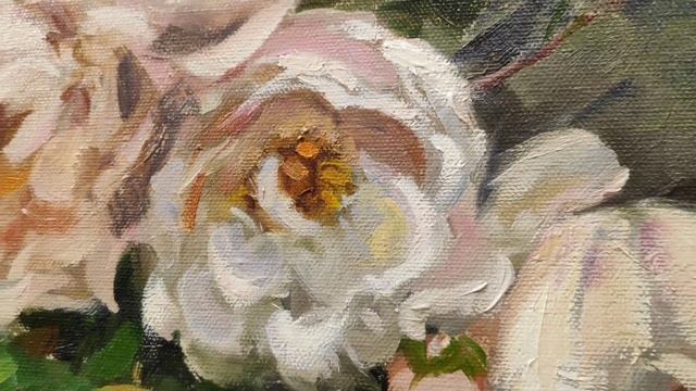 Столыпина Е.С. "Розы в саду", холст/масло, 40х60 см., 2022 г. смотреть онлайн