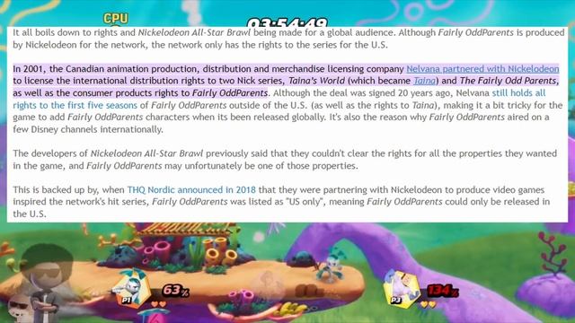 Nickelodeon All Star Brawl Why Timmy Turner Was Not In The Game Revealed! (It's DISNEY'S Fault lol) смотреть онлайн