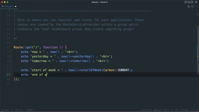 Laravel : Get Date of Week, Month, Quarter смотреть онлайн