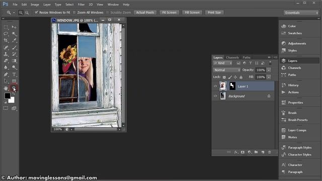 Photoshop CS6 lesson: Simple selection and layer mask Lesson 1 (Beginners) смотреть онлайн