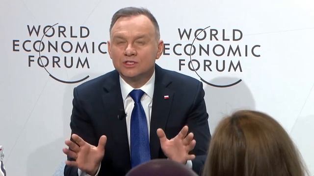 Президент Польши Анджей Дуда говорит на русском языке: русский мир... смотреть онлайн