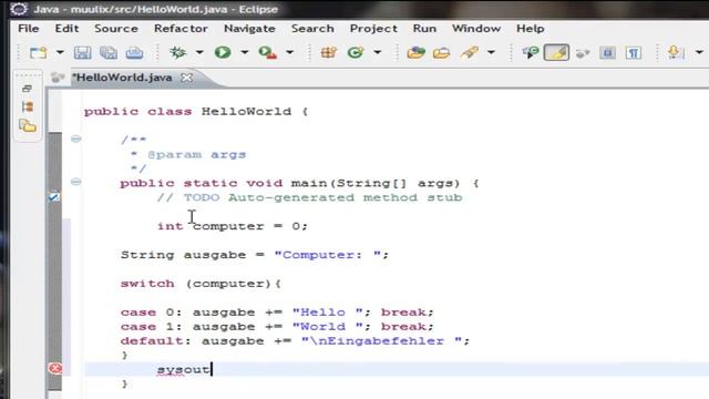 Java Tutorial Hello-World смотреть онлайн