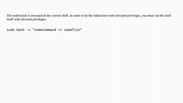 How to append to a file as sudo? смотреть онлайн
