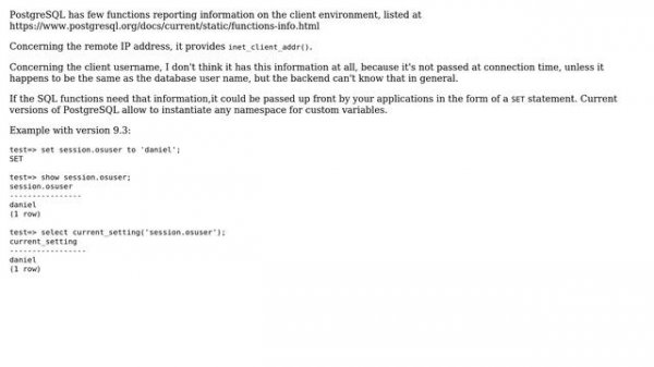 Databases: How to get OS user in Postgres? (2 Solutions!!)