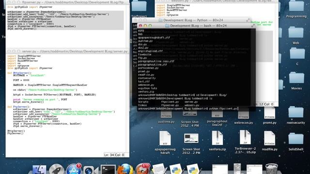 FTP Server-Client Part 3 [Python] смотреть онлайн