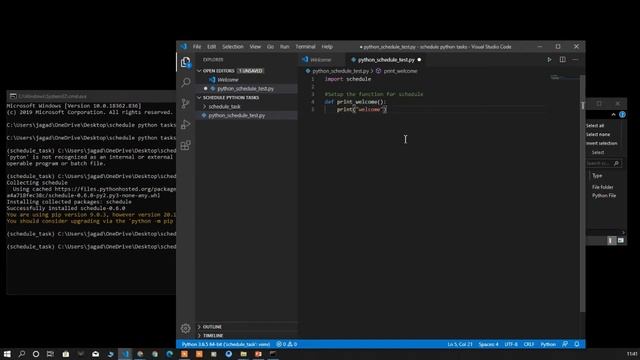 schedule task in python | Automating tasks and executing | daily/at 10:00/Every 10 min смотреть онлайн