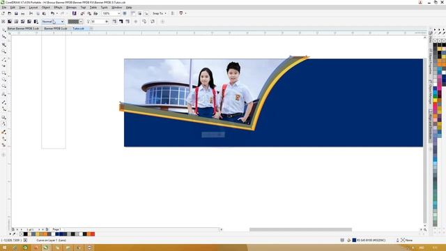 Banner PPDB.CDR Free : Cara Membuat Desain Banner Penerimaan Siswa Baru CorelDraw смотреть онлайн