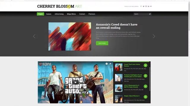 WordPress website for Games смотреть онлайн