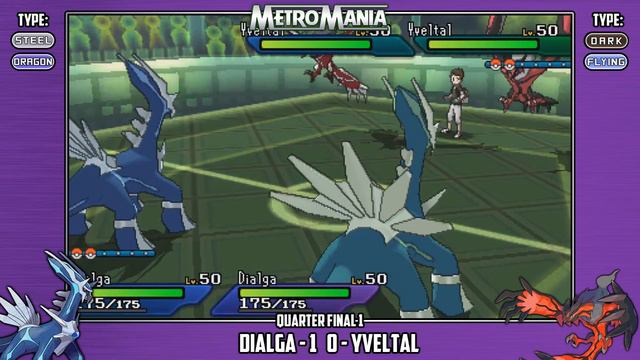 Dialga vs Yveltal | MetroMania Season 2 Quarter Final 1 | Legendary Pokémon Metronome Battle смотреть онлайн